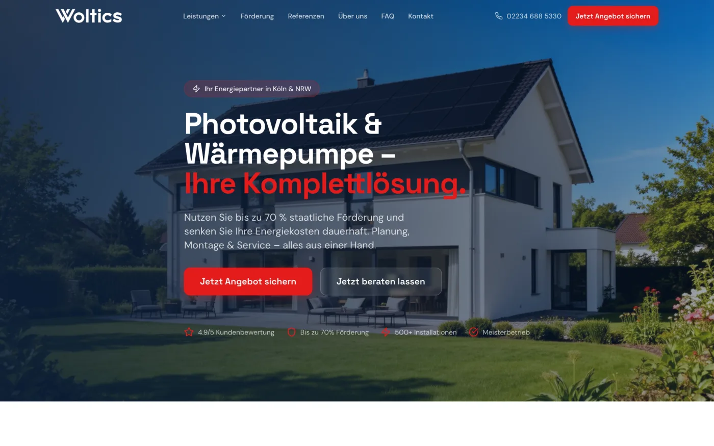 Website von Woltics