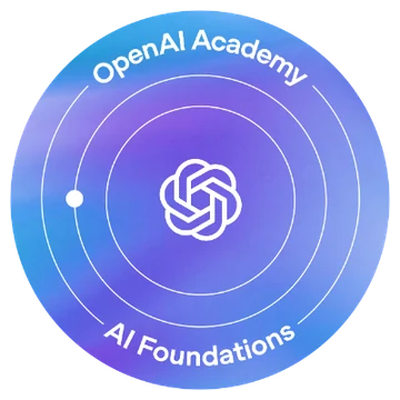 Badge OpenAI Academy: AI Foundations